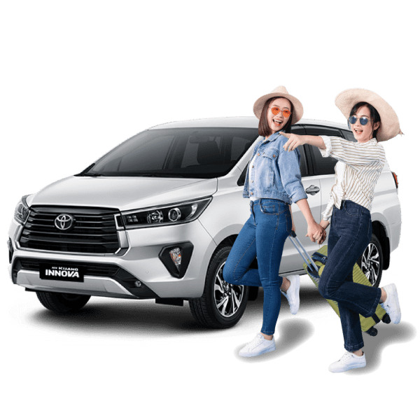 perjalanan dengan mobil innova